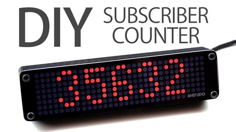 Make A Wifi Youtube Subscriber Counter Clock Youtube