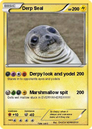 Pokémon Derp Seal 1 1 Derpy Look And Yodel My Pokemon Card