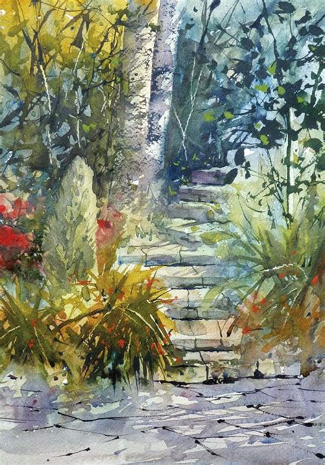 Watercolour Master Grahame Booth Shows How Controlling The Wetness Of