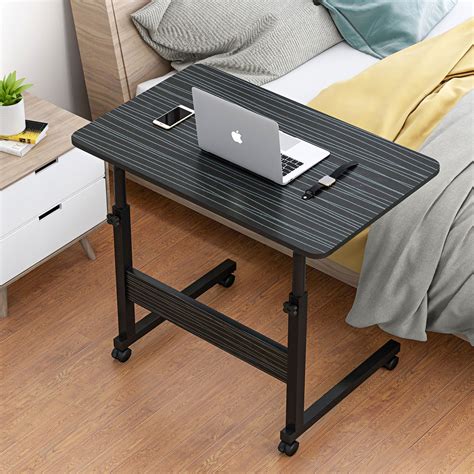 Impact Adjustable Portable Sofa Bed Side Table Laptop Desk with Wheels