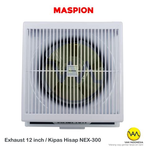 Exhaust fan dipasang di tengah saluran yang. Kipas Angin Pembuangan 12 inch / Exhaust Fan Maspion MV ...
