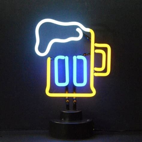 Beer Mug Vintage Look Led Light Neon Sign Neon Sculpture 14x9 Ebay