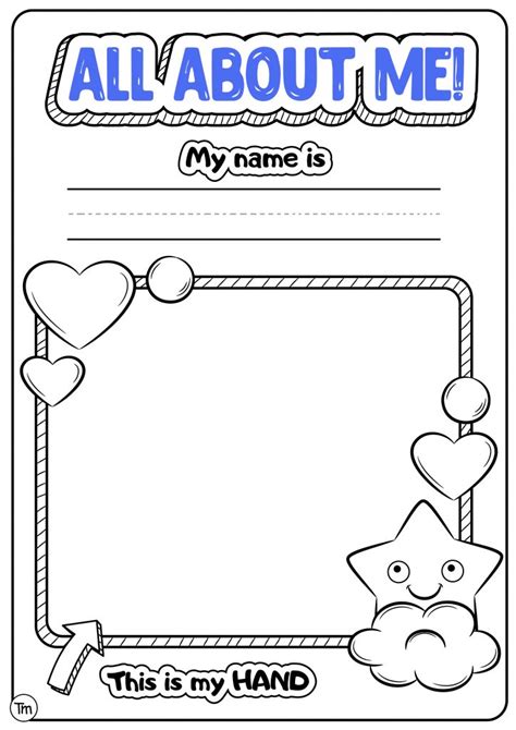 Free Preschool All About Me Printables Printable Templates