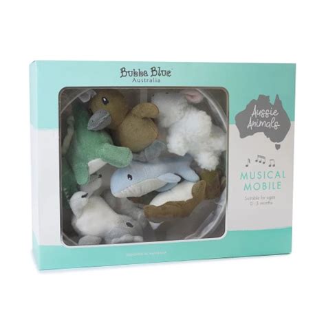 Bubba Blue Musical Mobile Aussie Animals Buy Online At Tiny Fox