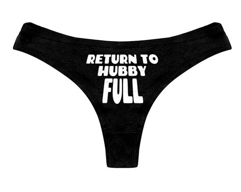 Return To Hubby Full Panties Hotwife Sexy Slutty Funny Cuckold Etsy