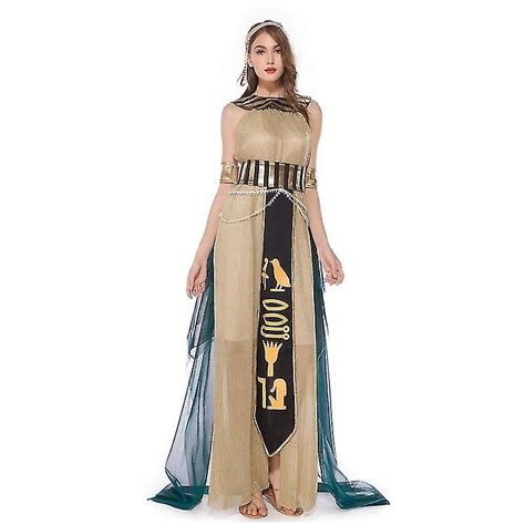 adult ancient egypt egyptian pharaoh king empress cleopatra queen costume halloween party