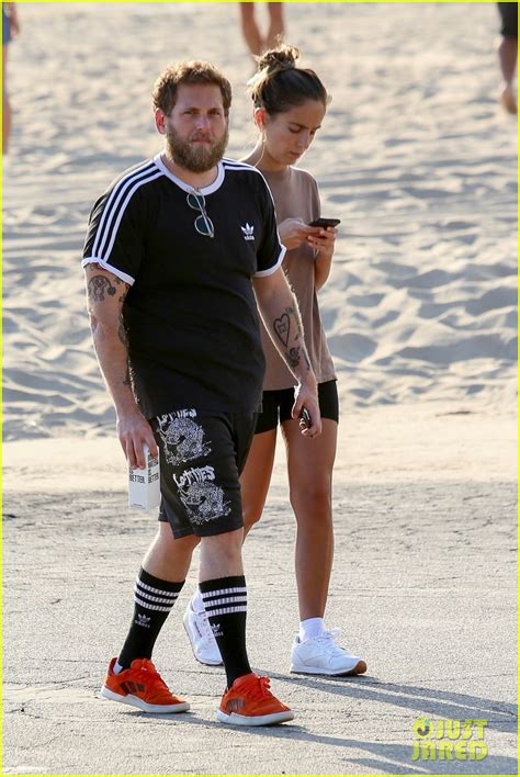 Full Sized Photo Of Jonah Hill Fiancee Gianna Santos Go For A Walk In