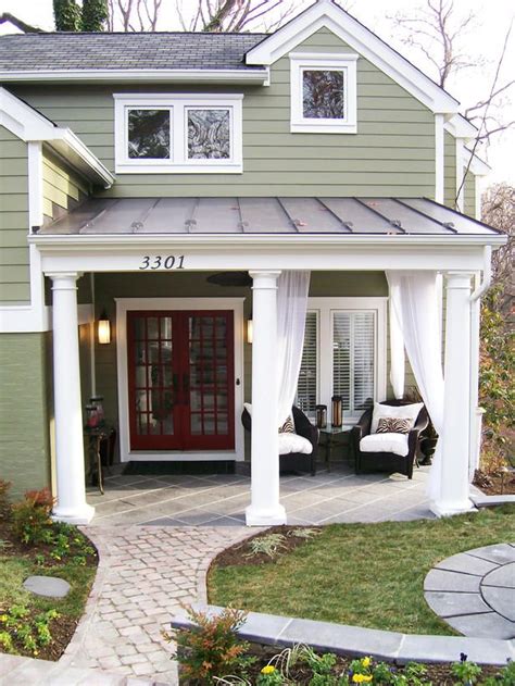 Easy front porch decor ideas you can do on a budget to create a welcoming curb appeal for your home using a plaid rug, rocking chairs and some paint. 7 Costly Home Improvement Don'ts | pretty homes | House ...