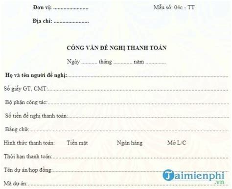 Đây là bạn gái cầu thủ văn toàn, tên trang nhung, sở hữu gương mặt khả ái cùng thân hình gợi cảm. Mẫu Công văn đề nghị thanh toán - Giấy đề nghị thanh toán ...