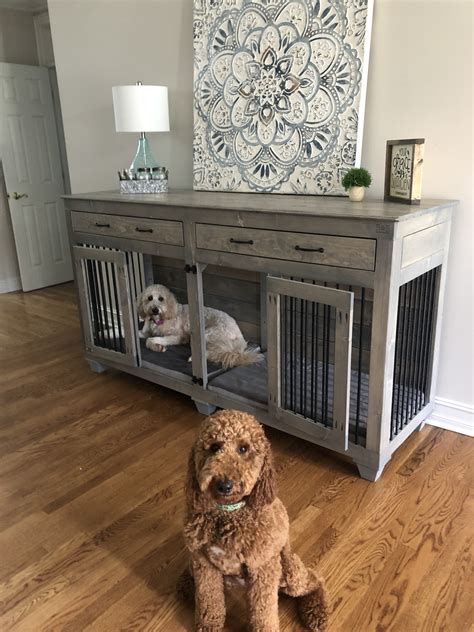 Double Dog Kennel For 2 Large Dogs Custom Large Dog Crate