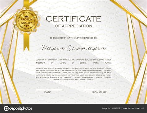 Certificado De Plantilla De Reconocimiento Con Lujo Y Patron Moderno Images