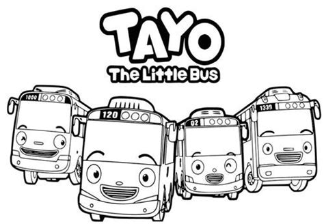 Kumpulan gambar hitam putih bw untuk diwarnai. 50+ Gambar Tayo the Little Bus | Foto, Wallpaper, Gambar ...