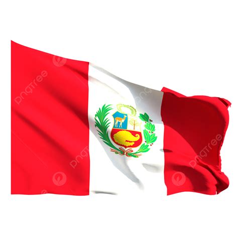Ondeando La Bandera De Perú Png Dibujos Bandera Peruana Bandera Peru