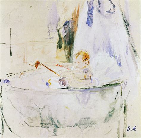 Berthe Morisot Baby In The Cradle Julie