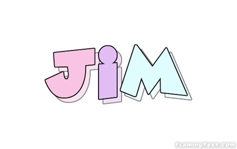 Jim Logo Herramienta De Diseño De Nombres Gratis De Flaming Text