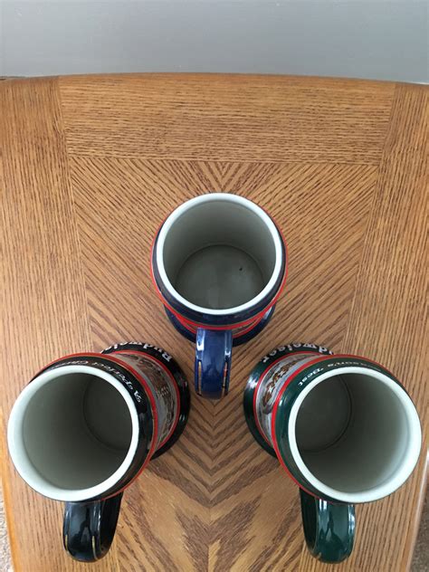 Complete set of 3 Budweiser beer steins 1990 (CS112) American Tradition