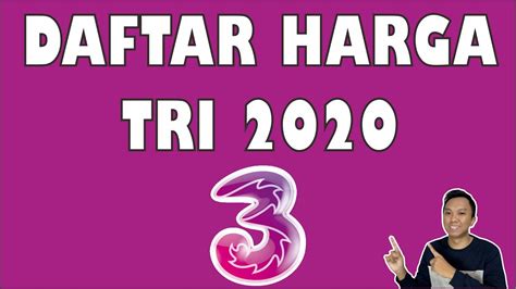 H3ro 9 gb + nelpon 30 menit. DAFTAR HARGA KUOTA TRI TERBARU 2020 - YouTube