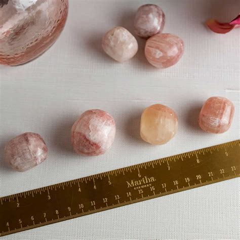 Rose Calcite Tumbles The Crystal Apothecary Co