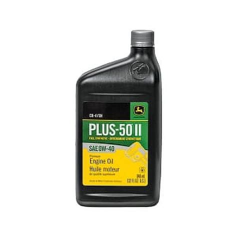 John Deere Plus 50 Ii Cj 4 Synthetic Blend Motor Oil 0w 40 Quart