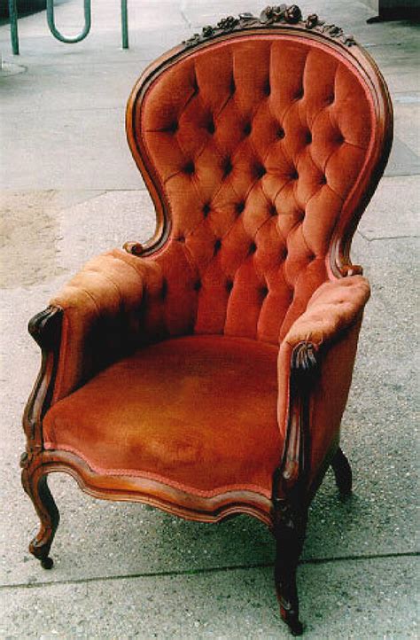 Antique American Victorian Upholstered Gentlemans Chair