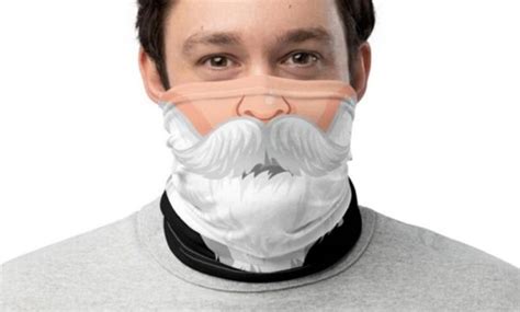 Santa Beard Mask Groupon Goods