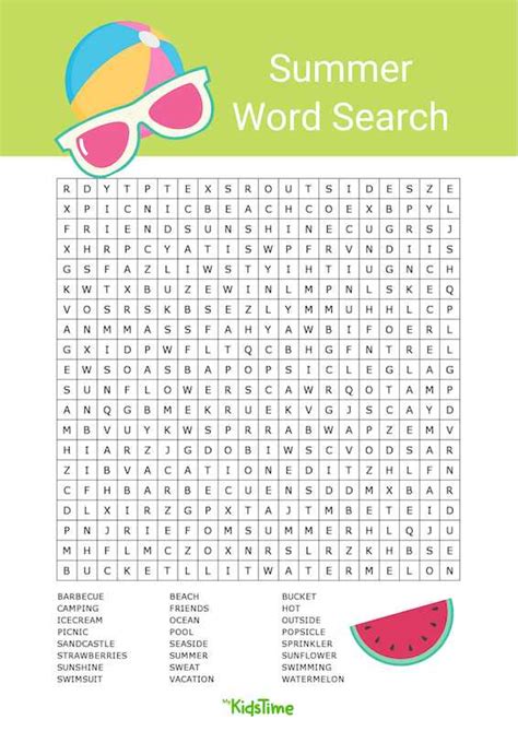 Get Set For Summer Download Your Free Summer Word Search