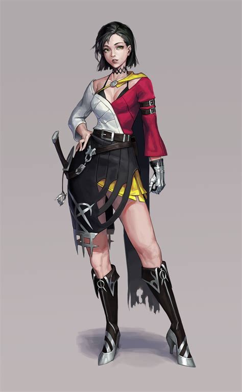 Artstation Swordsman Cotta Female Character Design Female