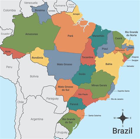 Mapa Do Brasil Pequeno