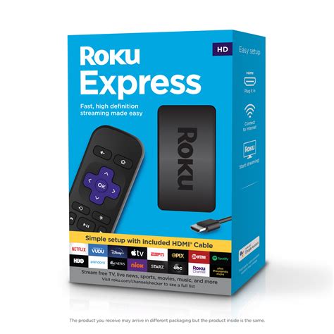 Roku Express Hd Streaming Media Player With High Speed Hdmi Cable And