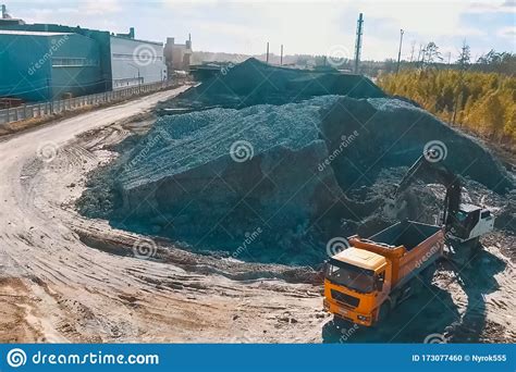 Clay Quarry For The Extraction Of Clay For The Production Stock Photo