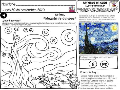 Pin By Moxxa Mena On Aprende En Casa Art Worksheets Homeschool Art Art Handouts