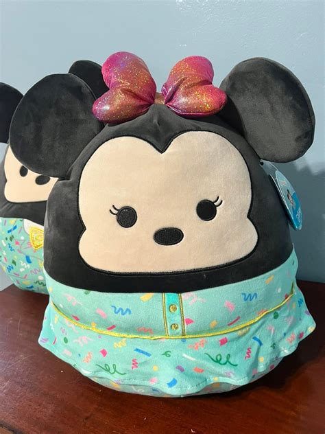 Disney Mickey And Minnie Mouse Squishmallow Rare Holiday Limited Edition 16 Lightning Delivery