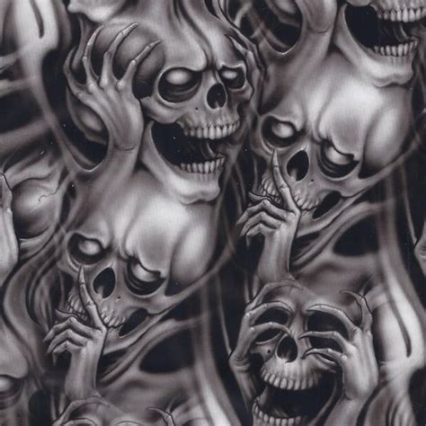 Pin By Nada On Skulls Demon Tattoo Pattern Tattoo Scary Tattoos