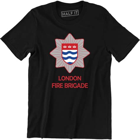 uk london fire brigade firefighter fire department rare firearm men s t shirt