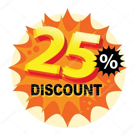 25 Percent Discount Label Stock Vector By ©fla 32646827