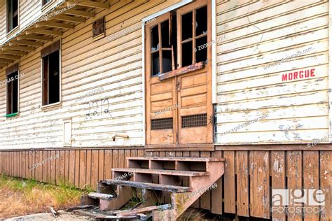 Abandoned Morgue Building At Fort Ord Army Post Stock Photo Picture