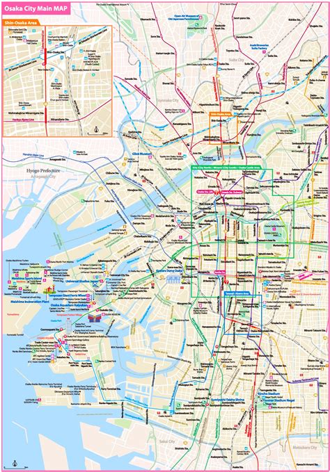 Open the osaka map you will see the list of places on the left hand side. Osaka tourist map