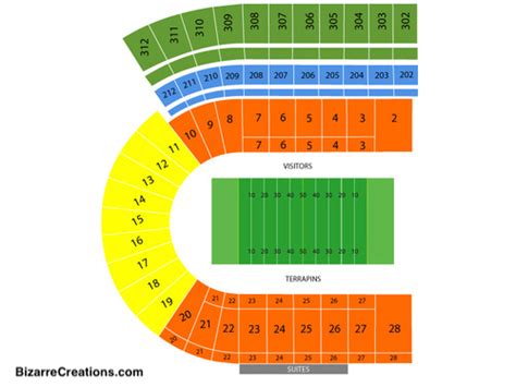 Maryland Stadium Seating Chart Seating Charts And Tickets