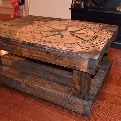 Two palm trees elegantly grow upwards, with each of their slender. RYOBI NATION - Compass Coffee Table (With images) | Coffee ...