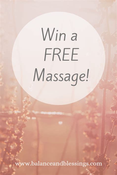 win a free massage my massage business anniversary giveaway balance and blessings massage
