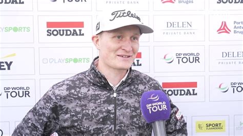 marcus kinhult thursday english and swedish flash interview 2023 soudal open fogolf follow golf