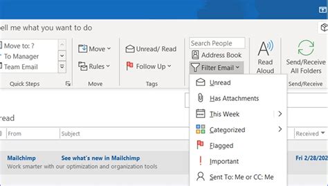 How To Show Only Unread Messages In Outlook Excelnotes Gambaran