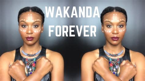 Black Panther Wakanda Tribal Halloween Makeup Tutorial Youtube