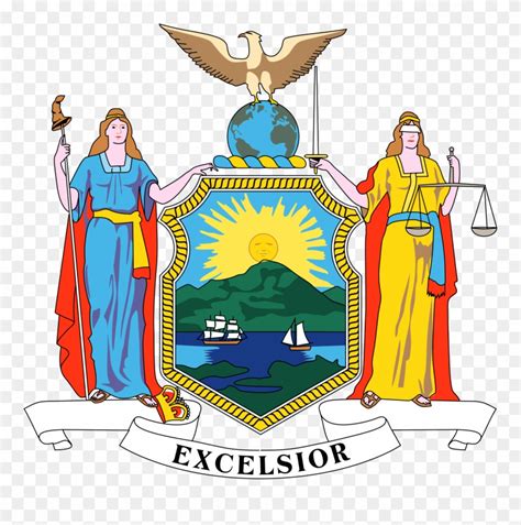 Open New York State Seal Png Clipart 624380 Pinclipart
