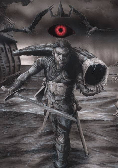 Jaime wins, but knows he cannot continue to live. Euron Greyjoy by drafturgy | Asoiaf art, A song of ice and ...