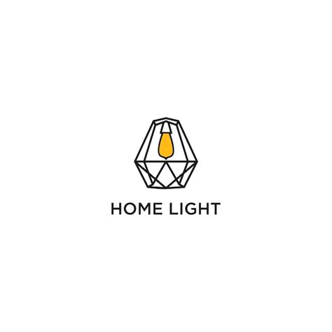 Premium Vector Logo Home Light Design Art Template