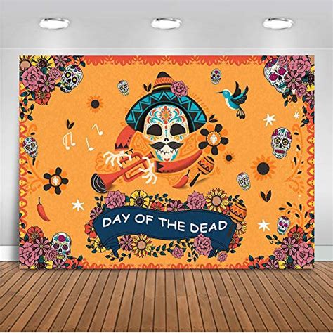 Buy Mehofoto Day Of The Dead Backdrop Mexican Sugar Skull Photography