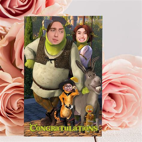Personalised Shrek Face Swap Congratulations Card Futurefy