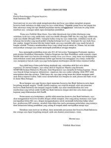 Dengan adanya surat permohonan ini, korang akan nampak lebih profesional semasa memohon sesuatu jawatan kosong. contoh motivation letter bahasa indonesia - Glints Blog