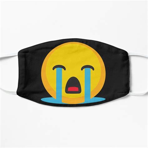 Cry Emoji Mask By Med Artwork Mask Crying Emoji Face Mask